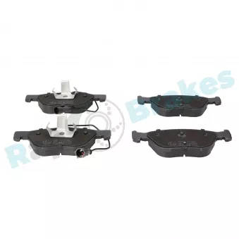 Jeu de 4 plaquettes de frein avant RAP BRAKES R-P0166