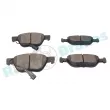 Jeu de 4 plaquettes de frein avant RAP BRAKES R-P0166 - Visuel 3