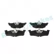 Jeu de 4 plaquettes de frein avant RAP BRAKES R-P0170 - Visuel 1