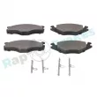 Jeu de 4 plaquettes de frein avant RAP BRAKES R-P0171 - Visuel 3