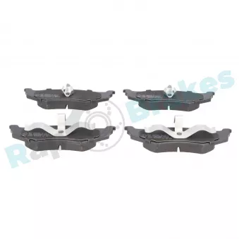 Jeu de 4 plaquettes de frein arrière RAP BRAKES R-P0177