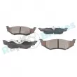 Jeu de 4 plaquettes de frein arrière RAP BRAKES R-P0177 - Visuel 2