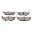 Jeu de 4 plaquettes de frein arrière RAP BRAKES R-P0177 - Visuel 3