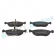 Jeu de 4 plaquettes de frein avant RAP BRAKES R-P0183 - Visuel 1