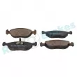 Jeu de 4 plaquettes de frein avant RAP BRAKES R-P0183 - Visuel 2