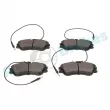 Jeu de 4 plaquettes de frein avant RAP BRAKES R-P0196 - Visuel 3