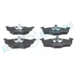 Jeu de 4 plaquettes de frein avant RAP BRAKES R-P0209 - Visuel 1