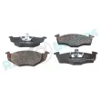 Jeu de 4 plaquettes de frein avant RAP BRAKES R-P0209 - Visuel 2