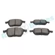 Jeu de 4 plaquettes de frein avant RAP BRAKES R-P0210 - Visuel 3