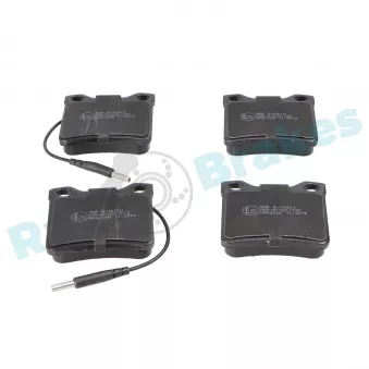 Jeu de 4 plaquettes de frein arrière RAP BRAKES R-P0211