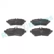 Jeu de 4 plaquettes de frein avant RAP BRAKES R-P0225 - Visuel 1