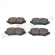 Jeu de 4 plaquettes de frein avant RAP BRAKES R-P0226 - Visuel 3