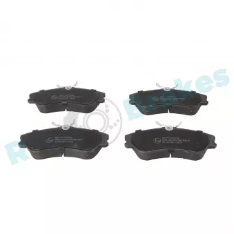 Jeu de 4 plaquettes de frein avant RAP BRAKES R-P0228