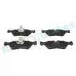 Jeu de 4 plaquettes de frein avant RAP BRAKES R-P0229 - Visuel 1