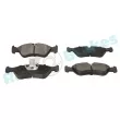 Jeu de 4 plaquettes de frein avant RAP BRAKES R-P0229 - Visuel 2