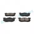 Jeu de 4 plaquettes de frein arrière RAP BRAKES R-P0232 - Visuel 2