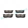 Jeu de 4 plaquettes de frein arrière RAP BRAKES R-P0232 - Visuel 3