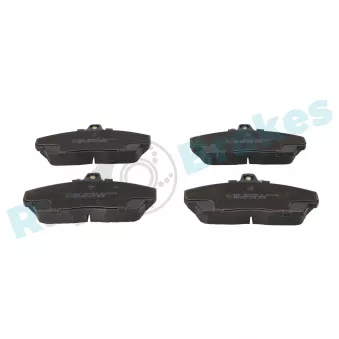 Jeu de 4 plaquettes de frein avant RAP BRAKES R-P0242