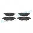Jeu de 4 plaquettes de frein avant RAP BRAKES R-P0243 - Visuel 1