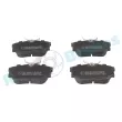 Jeu de 4 plaquettes de frein arrière RAP BRAKES R-P0246 - Visuel 1