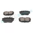 Jeu de 4 plaquettes de frein arrière RAP BRAKES R-P0246 - Visuel 2