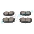 Jeu de 4 plaquettes de frein arrière RAP BRAKES R-P0246 - Visuel 3