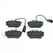 Jeu de 4 plaquettes de frein arrière RAP BRAKES R-P0247 - Visuel 1