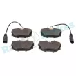 Jeu de 4 plaquettes de frein arrière RAP BRAKES R-P0247 - Visuel 3