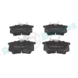 Jeu de 4 plaquettes de frein arrière RAP BRAKES R-P0248 - Visuel 1