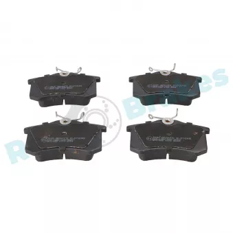 Jeu de 4 plaquettes de frein arrière RAP BRAKES R-P0248