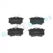 Jeu de 4 plaquettes de frein arrière RAP BRAKES R-P0250 - Visuel 1
