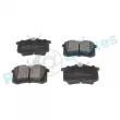 Jeu de 4 plaquettes de frein arrière RAP BRAKES R-P0250 - Visuel 2