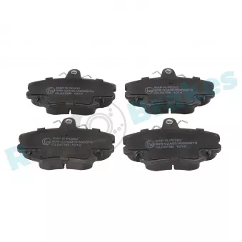 Jeu de 4 plaquettes de frein avant RAP BRAKES R-P0252