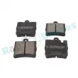 Jeu de 4 plaquettes de frein arrière RAP BRAKES R-P0254 - Visuel 2