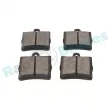 Jeu de 4 plaquettes de frein arrière RAP BRAKES R-P0254 - Visuel 3