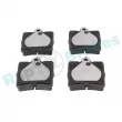 Jeu de 4 plaquettes de frein arrière RAP BRAKES R-P0255 - Visuel 1