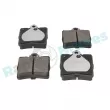 Jeu de 4 plaquettes de frein arrière RAP BRAKES R-P0255 - Visuel 2