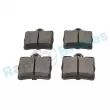 Jeu de 4 plaquettes de frein arrière RAP BRAKES R-P0255 - Visuel 3