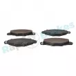 Jeu de 4 plaquettes de frein avant RAP BRAKES R-P0256 - Visuel 2