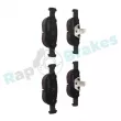 Jeu de 4 plaquettes de frein avant RAP BRAKES R-P0258 - Visuel 2