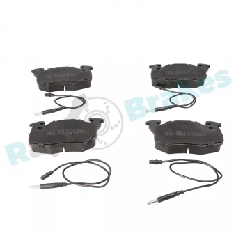 Jeu de 4 plaquettes de frein avant RAP BRAKES R-P0260
