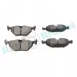 Jeu de 4 plaquettes de frein arrière RAP BRAKES R-P0263 - Visuel 3