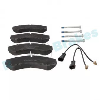 Jeu de 4 plaquettes de frein arrière RAP BRAKES R-P0264
