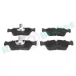 Jeu de 4 plaquettes de frein avant RAP BRAKES R-P0267 - Visuel 1