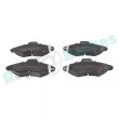 Jeu de 4 plaquettes de frein avant RAP BRAKES R-P0268 - Visuel 1