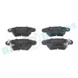Jeu de 4 plaquettes de frein arrière RAP BRAKES R-P0271 - Visuel 1