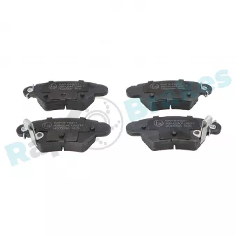 Jeu de 4 plaquettes de frein arrière RAP BRAKES R-P0271