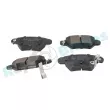 Jeu de 4 plaquettes de frein arrière RAP BRAKES R-P0271 - Visuel 2