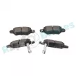 Jeu de 4 plaquettes de frein arrière RAP BRAKES R-P0271 - Visuel 3