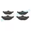 Jeu de 4 plaquettes de frein arrière RAP BRAKES R-P0272 - Visuel 1